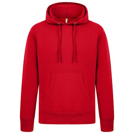 Casual Classics Herr Ringspun Bomullshoodie L Röd