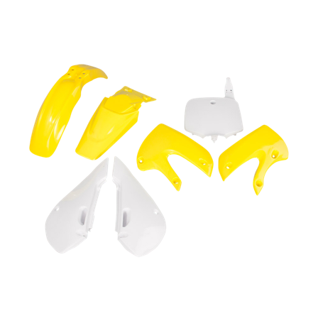 Kit Plastiche Rtech Giallo-Bianco - Suzuki RM 65 2003-2007