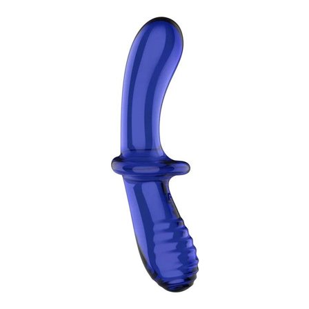 Satisfyer Double Crystal Dildo in Vetro Azzurro Chiaro