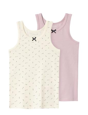 Nmftank Top 2P Buttercream Floral Noos Patterned Name It