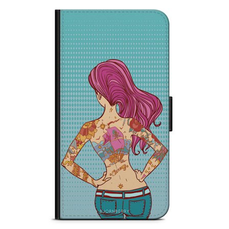 Bjornberry Fodral Samsung Galaxy A6+ (2018)-Tatuerad Tjej