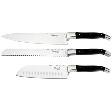 Laguiole by haws Knivset 3 delar, Black Wood | Matlagning > Köksknivar > Knivset | Bagaren och Kocken