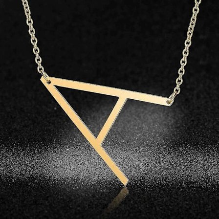 100% Rostfritt Stål Initial Namn Hängsmycke Halsband För Kvinnor Grossist Alfabet A-z 26 Bokstav Mode Halsband[co]