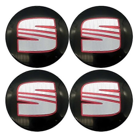 4 st 56mm Bilhjul Navkapsel Fälglock Emblem Dekaler Tillbehör För Seat Ibiza 6j 6l Fr Ateca Altea Xl Leon 2 Leon