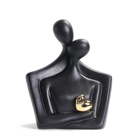 Modern staty för heminredning, romantisk årsdag figur, Alla hjärtans dag presenter, par statyer, modern dekoration,