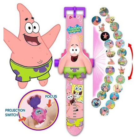 Barneklokke, Spiderman 24 Superheltfigurer Projektor Klokke