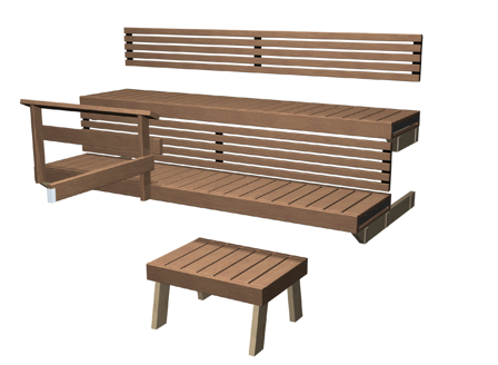 Harvia Formula 19 Badstubenksett 1900 mm, Badstu