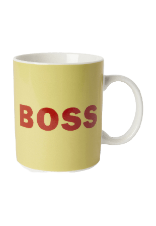 Åhléns Home Mugg med text BOSS Kök & matlagning Gul ONESIZE