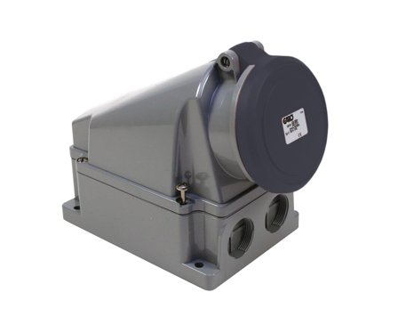 Garo UI 363-7 S + RU Stikkontakt IP44, 4-polet, 63 A Svart, 7 h, Stikkontakter & kabler