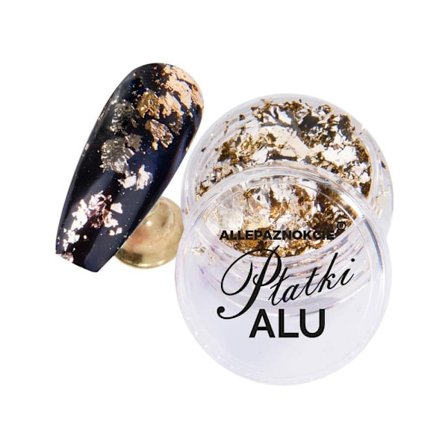 Nageldekorationer - Metall / Alu flingor - 11