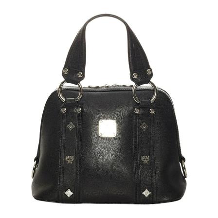 MCM Pre-owned Leather Håndtaske Sort, Dame Vintage Tasker, Størrelse: ONE Size