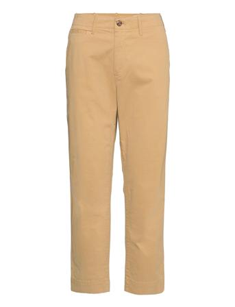 High Rise Straight Khakis With Washwell Beige GAP