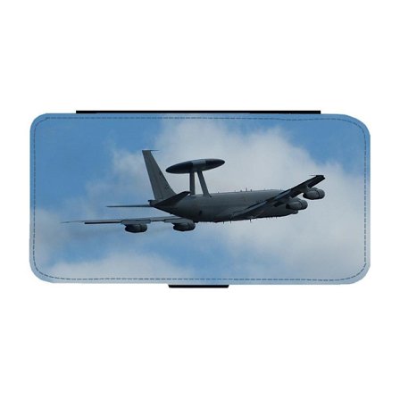 Flygvapnet AWACS Flygplan iPhone 12/iPhone 12 Pro Flip Mobilfodral