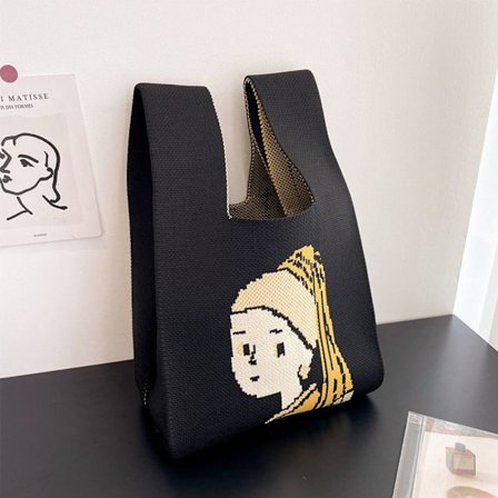 Strik Håndtaske Tote Bag SORT