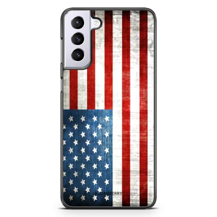 Bjornberry Skal Samsung Galaxy S21 Plus - USA Flagga