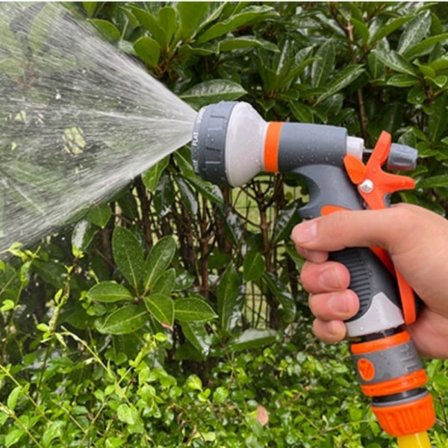 Mundstykke til haveslange - 8 forskellige vandstråler