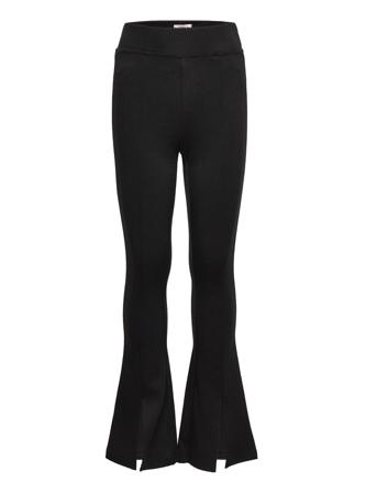 Kmgpaige Flared Slit Pant Pnt Black Kids Only