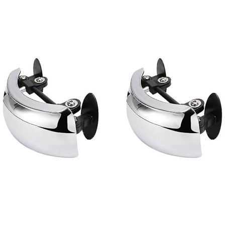 2x Universelle Motorsykkel Vindskjerm Speil 180 Grader Bakoversikt