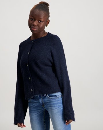 Gina Tricot Young Y knitted cardigan Bleu Pulls Fille - Kids Brand Store