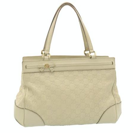 Gucci Vintage, Pre-owned Bag Wit, Dames, Maat:ONE Size,leather