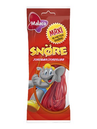Malaco Snøre strawberry-flavored sweets 0.2kg