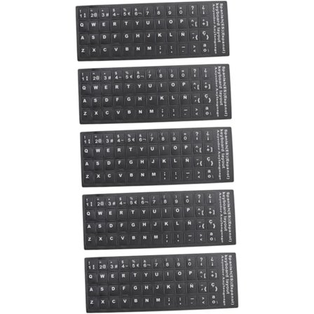 Tastaturklistremerker Sett Laptop Tastatur Bokstav Dekaler Full Dekning Langvarige Brukere
