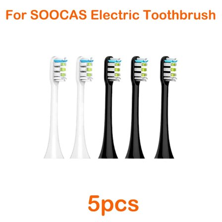För Xiaomi SOOCAS Borsthuvud X5 X1 V1 V2 SOOCARE Ersättningshuvud Borst Sonic Elektriska Munstycken med Anti-damm Skydd ren