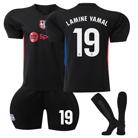 2024-2025 Barcelona Borte fotballdrakt trøye nr. 19 Yamal