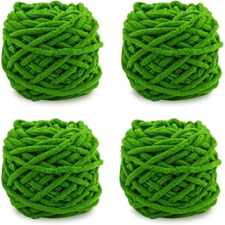 Garn 4xGarn för virkning, mjukt tjockt garn för garnprojekt-LP-