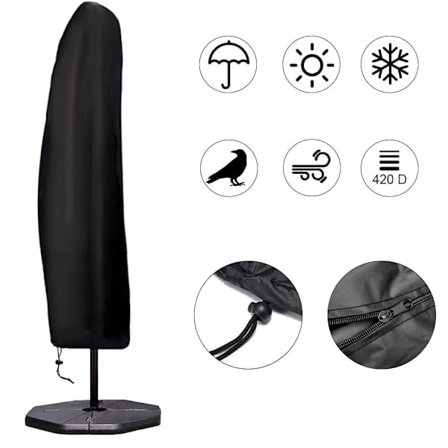 265 x 50 x 70 x 40 cm Parasolskydd 420D Oxford med vatten