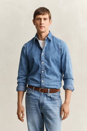 GANT Herren Jeanshemd (M) Hellblau
