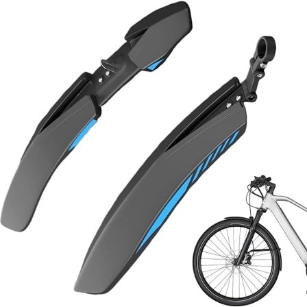 Skjerm - Bakskjerm og beskyttelsesanordning for 24, 26 og 27,5-tommers terrengsykler - Svart/Blå