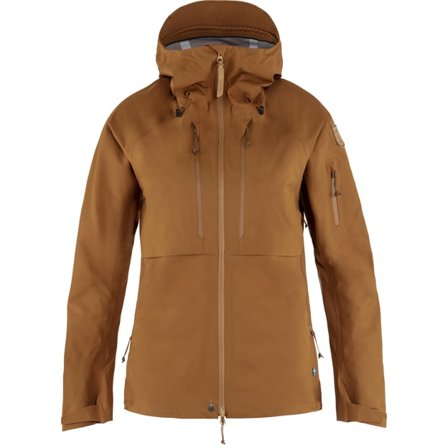 Fjällräven Women's Keb Eco-Shell Jacket in Chestnut | Size: Small, Eco-Shell/Polyester/Pliant