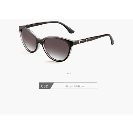 Luxury 20/20 Vintage Polarized Cat Eye Sunglasses Women Gradient Lens Eyewear