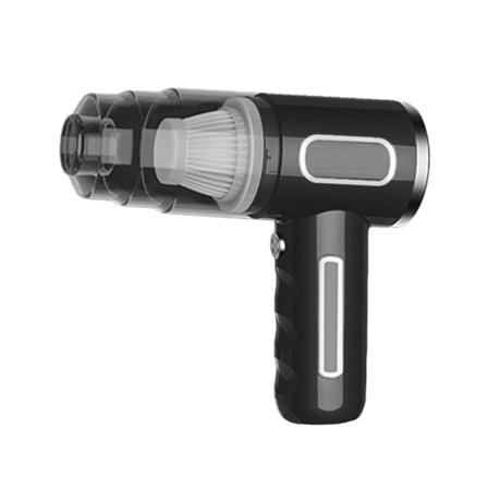 Bil dammsugare 5000PA Stark sugkraft Handhållen trådlös dammsugare Blåsare 2 i 1 Bärbar dammsugare För bil Hem FAN0612(Svart)