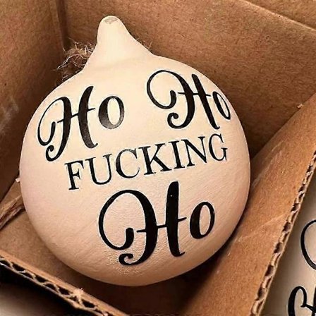 Morsom og støtende julekule - Frekke julekuler, Morsom og støtende juletrepynt