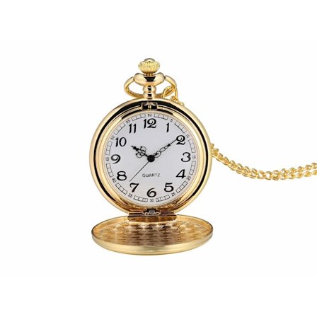 Elegant Lommeur med Kjede (Gull)