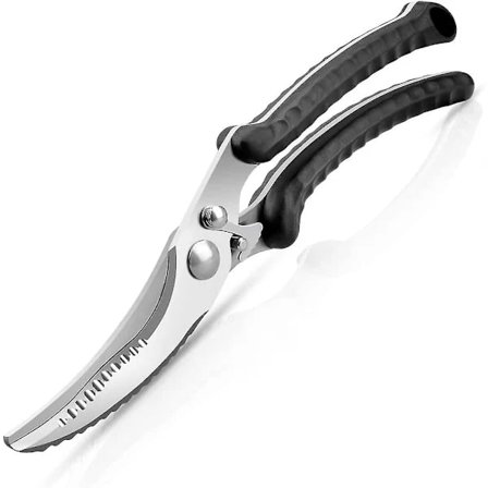 Køkkensaks Rustfrit Stål Kraftig Skarp Stor Professionel Multifunktionel til Fjerkræ Kød Urter Mad Fisk Ben