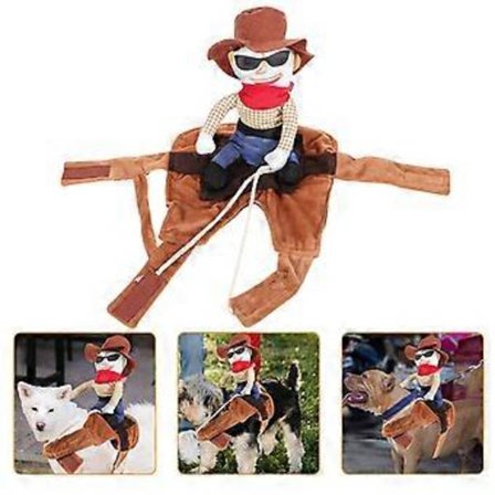 Hunde Halloween Kostume Kæledyrs Maskerade Kostumer Sceneoptrædener Lysebrun 1 pakke