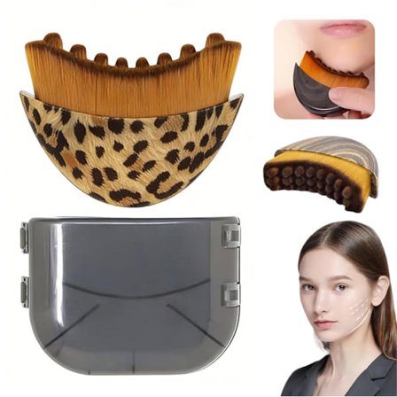 1/2 stk. Lymfedrænage Ansigtsbørste/Børste, Ergonomisk Lymfedrænage Massage Til Ansigte, Hage Og Kæbelinje Skulptering, Tørbørstning Ansigtsbørste