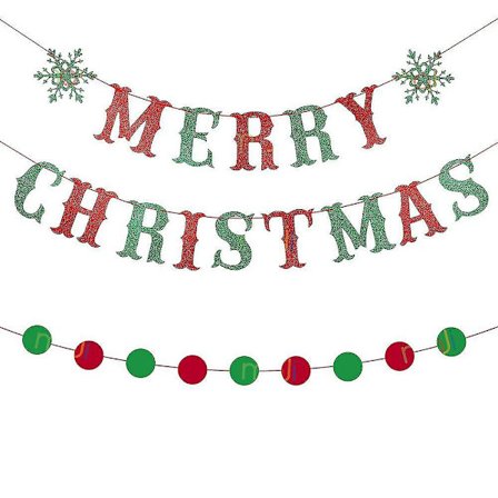 Julefestdekorasjon Fin Blinkende Tekstbanner B-Stil