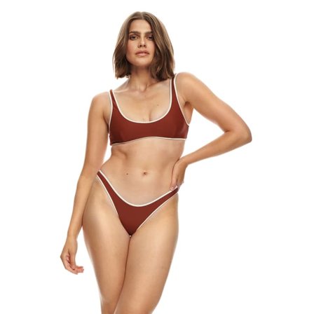 Scampi Top Carmen Bikini Dam Röd XL