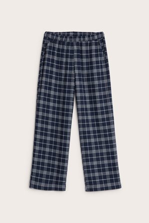Kappahl | Spodnie piżamowe z flaneli | Ciemnoniebieski