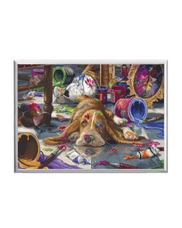 Stickpackung Bild Hund Picasso 2