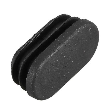 Oval Bord- og Stolben Rørindsats Endekappe 40mm X 20mm 40stk Sort