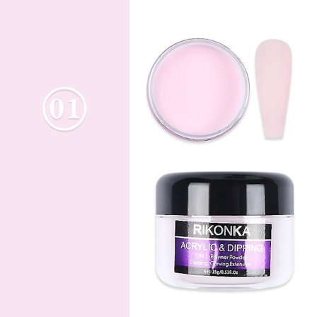 15g Gravering 3D Mønster Bulk Fine Forskellige Nuancer Hot Pink Negle Akryl Pulver Krystal Forlængelse Builder Værktøjer Negle Tilbehør