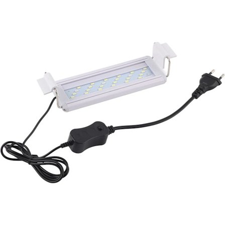 Akvatisk lampa, infällbar ultratunn akvarielampa akvarielampa Highlight LED-lampa 5W för akvarium