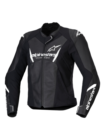 Chaqueta de Moto Mujer Alpinestars Stella Faster V3 Negro/Blanco 50