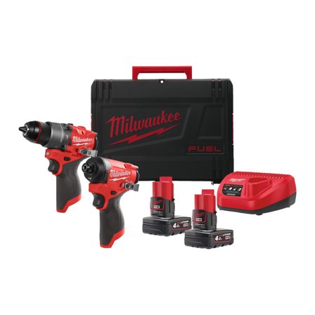 Milwaukee M12 FPP2A2-402X Verktygspaket, Maskiner & elverktyg