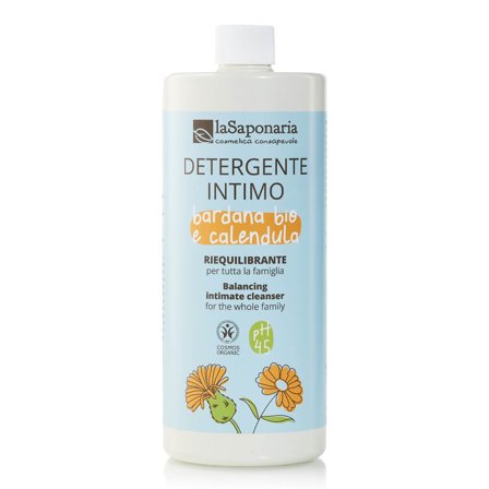 LA SAPONARIA Intimo Detergente Riequilibrante - Bardana Bio e Calendula 1000ml - Detergenti Intimi